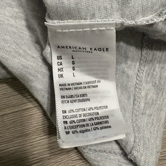 American Eagle Gradient Tee in Gray - Picture 4 of 5